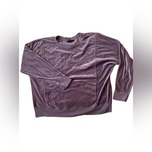 Jane + Delancey Velvet Crew Neck Sweatshirt size XL